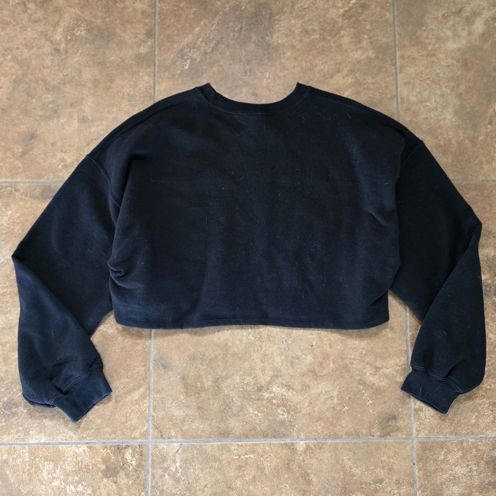 Black Kinda Bad Kinda Boujee Cropped Sweatshirt View 2
